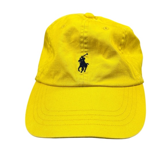 Polo Ralph Lauren Other - Polo Ralph Lauren Hat Cap Strapback Yellow Embroidered Pony Men's Classic Polo
